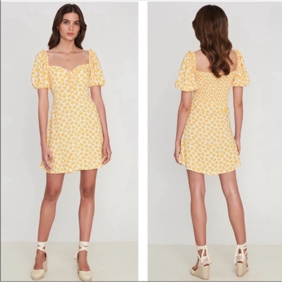 Faithfull The Brand Shimma Dress Bette Floral size US 4 AUS 8 - Picture 2 of 2